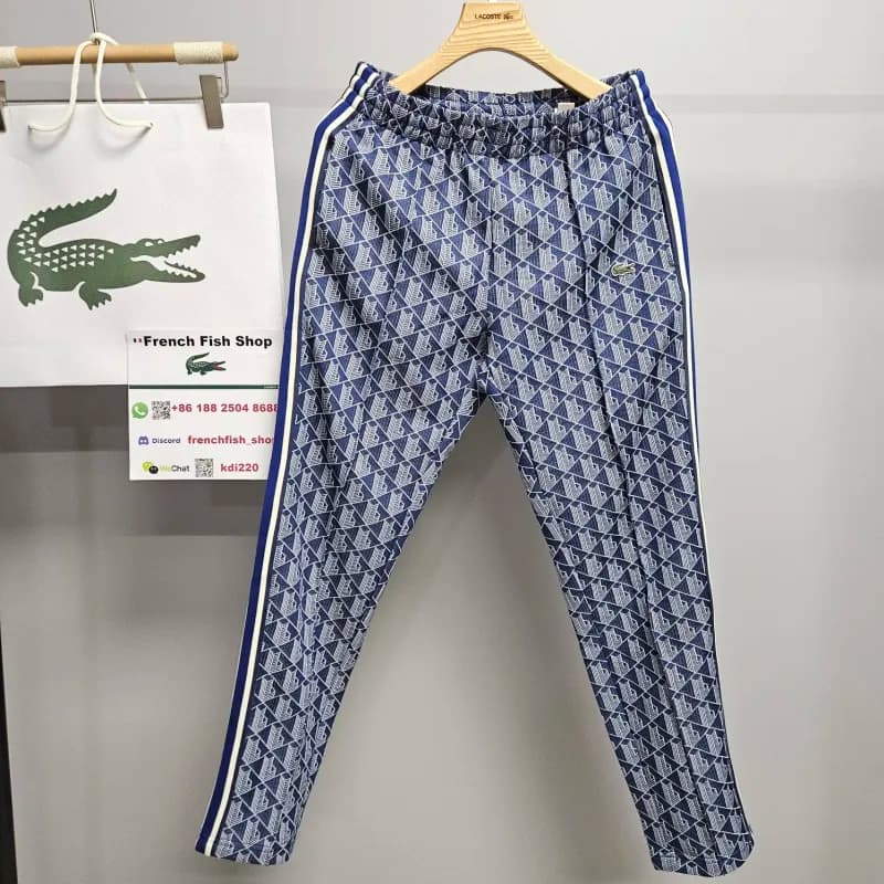 Lacoste Track Pants All-Over Logo Print