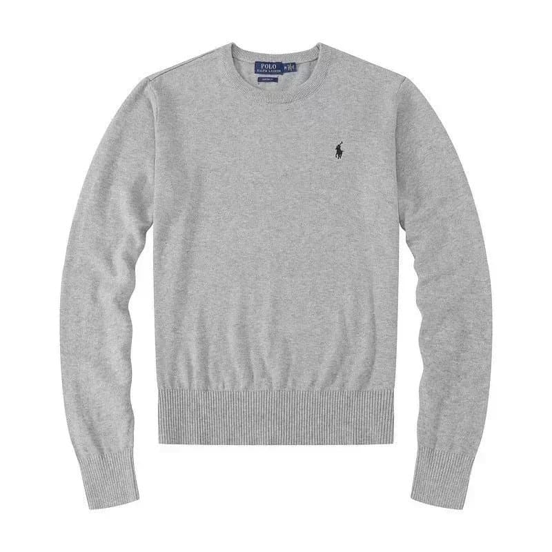 Polo Ralph Lauren Classic Fit Crewneck Sweater Heather Grey
