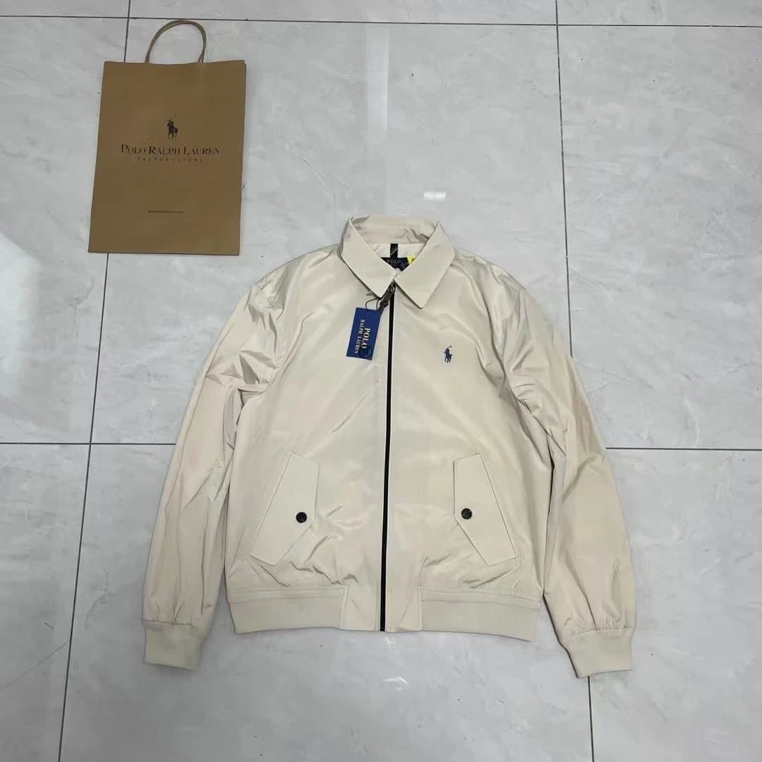 Polo Ralph Lauren Classic Fit Harrington Jacket Ivory