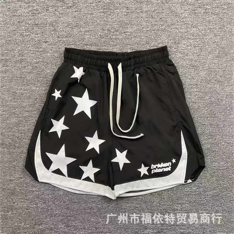 Broken Planet Star Print Shorts All Over Stars