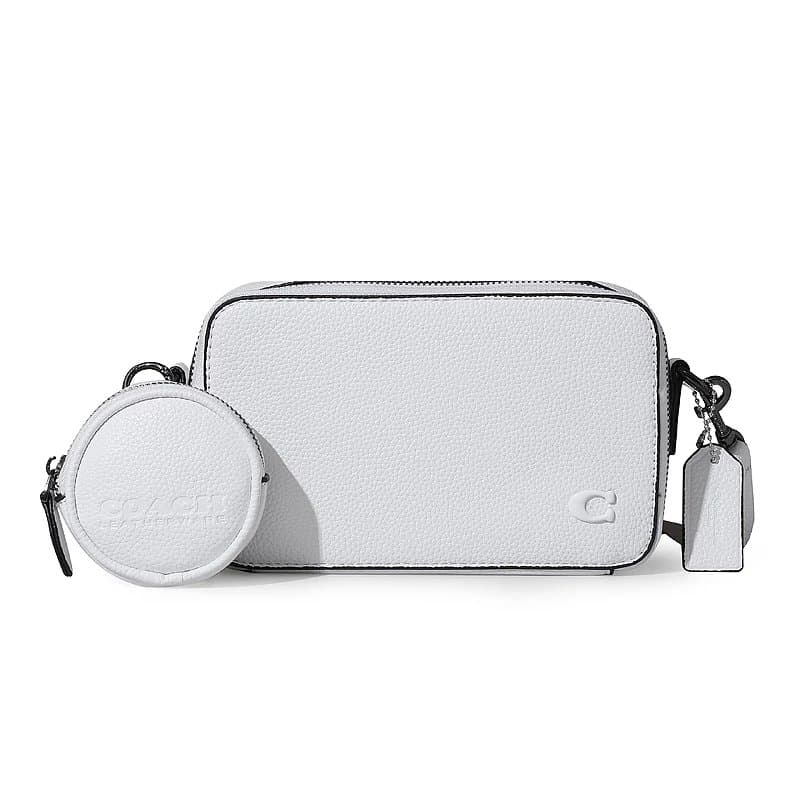 Gucci Camera Bag Set White Leather