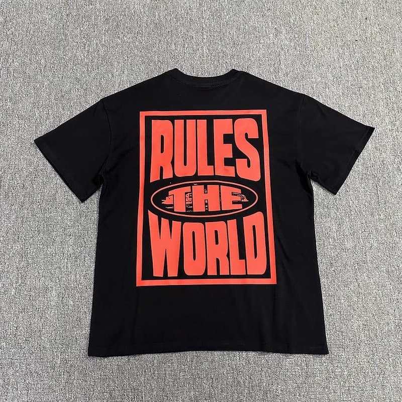 Corteiz Mesh Jersey Number 18 — 3122 black red