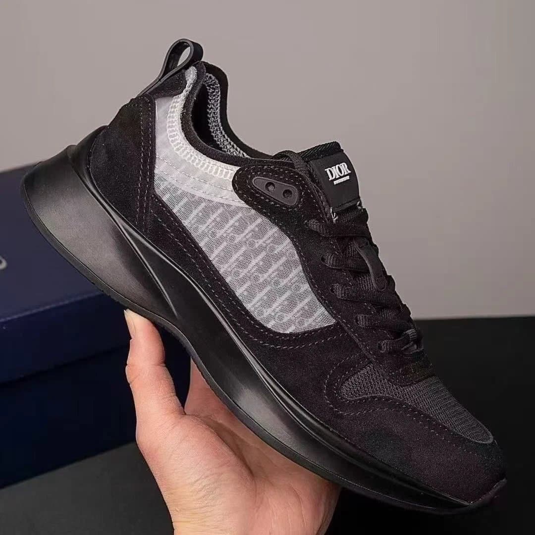 Dior B22 Sneaker Black Mesh and Suede