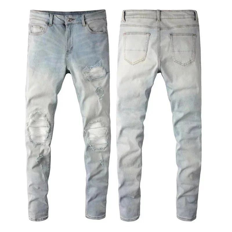 Levi's Slim Fit Jeans Distressed Light Wash