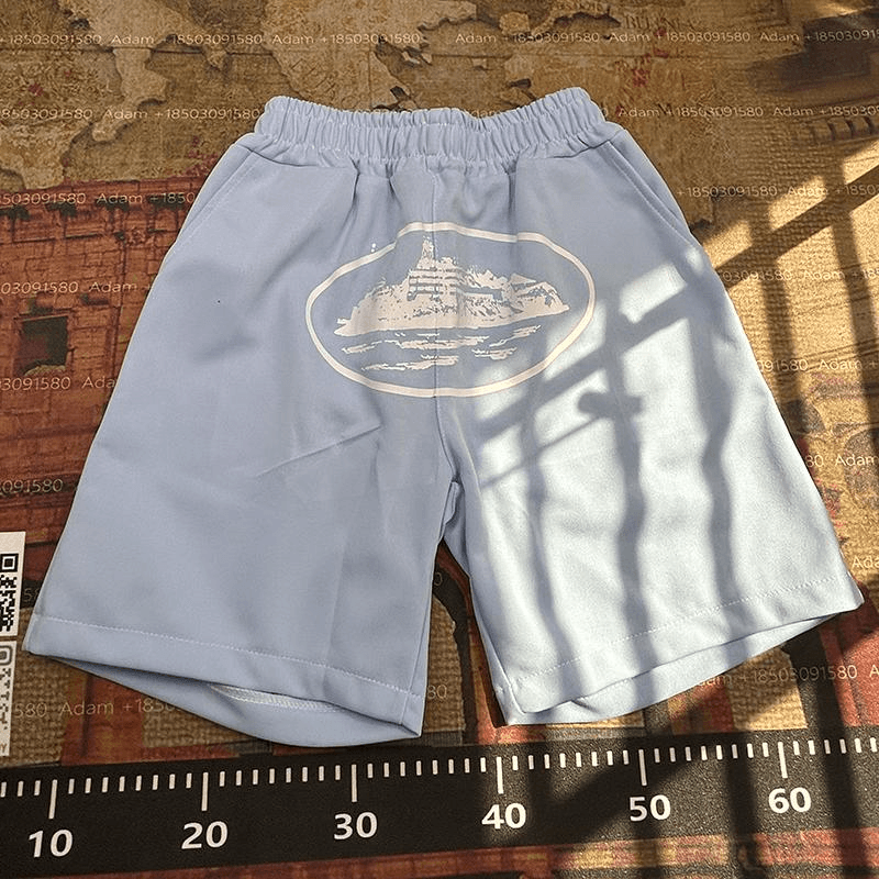Corteiz Graphic Shorts Island Print