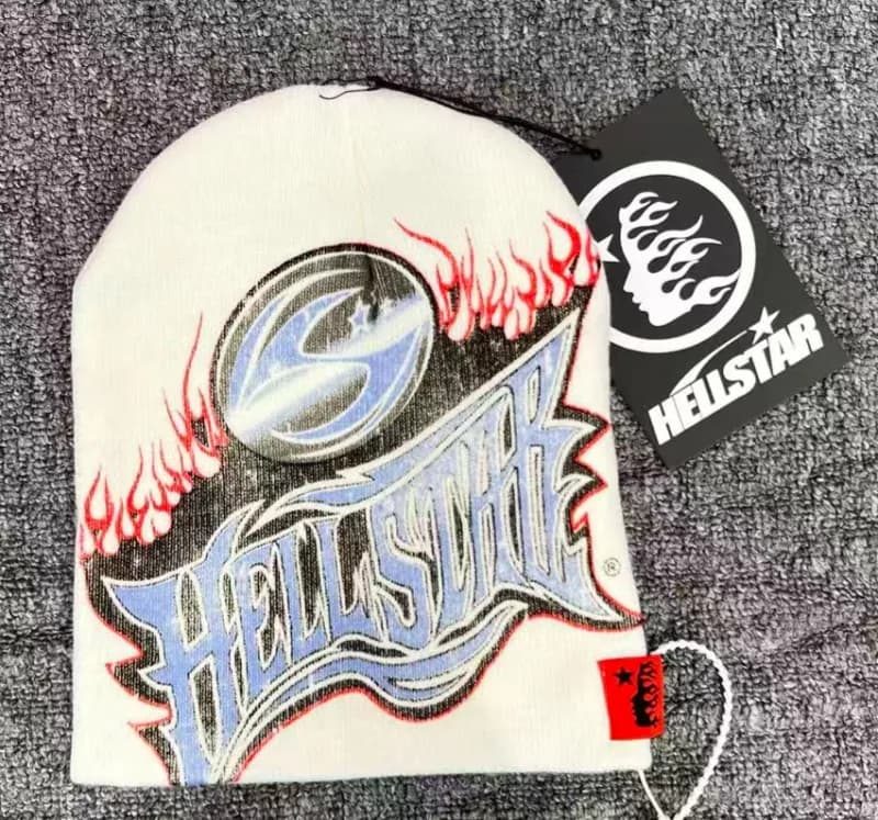 Hellstar Snapback Cap Flame Graphic — 58
