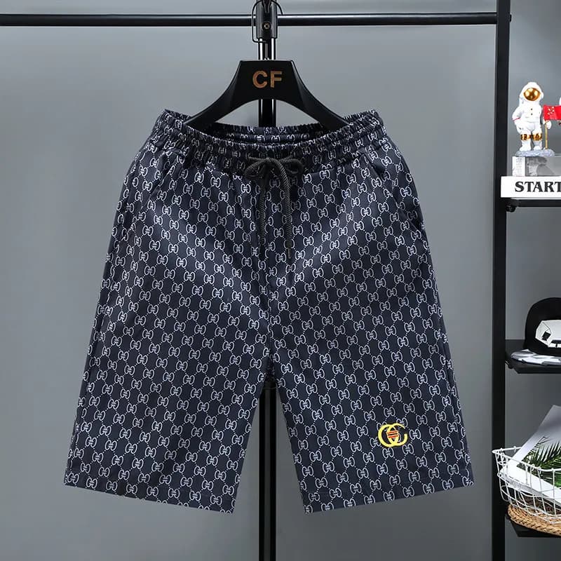 The North Face GG Print Shorts TNF x Gucci Logo Patch — 6-K70黑色