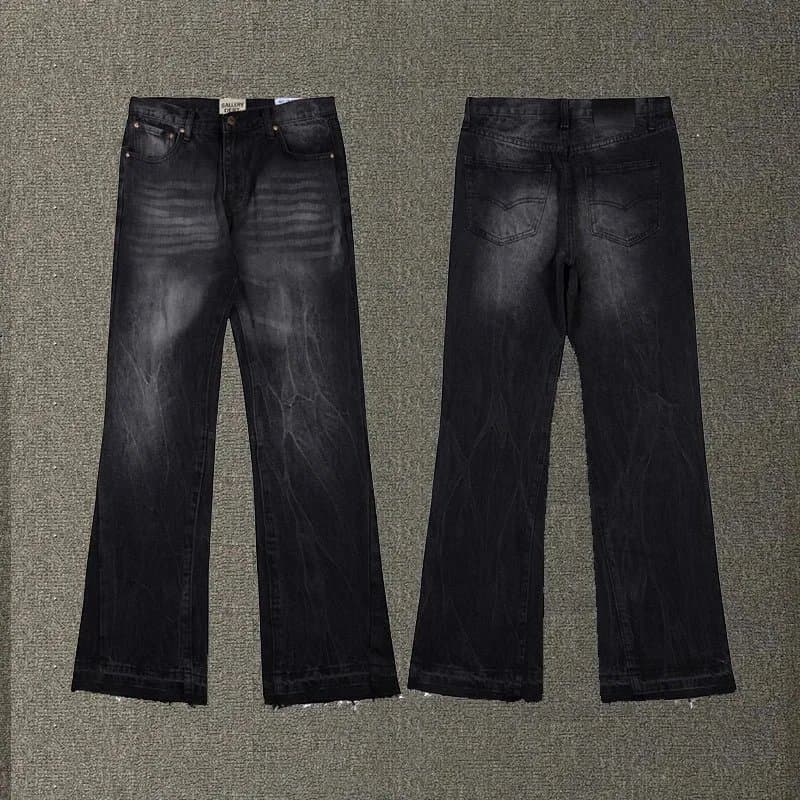 Levi's 501 Flare Jeans Black Acid Wash