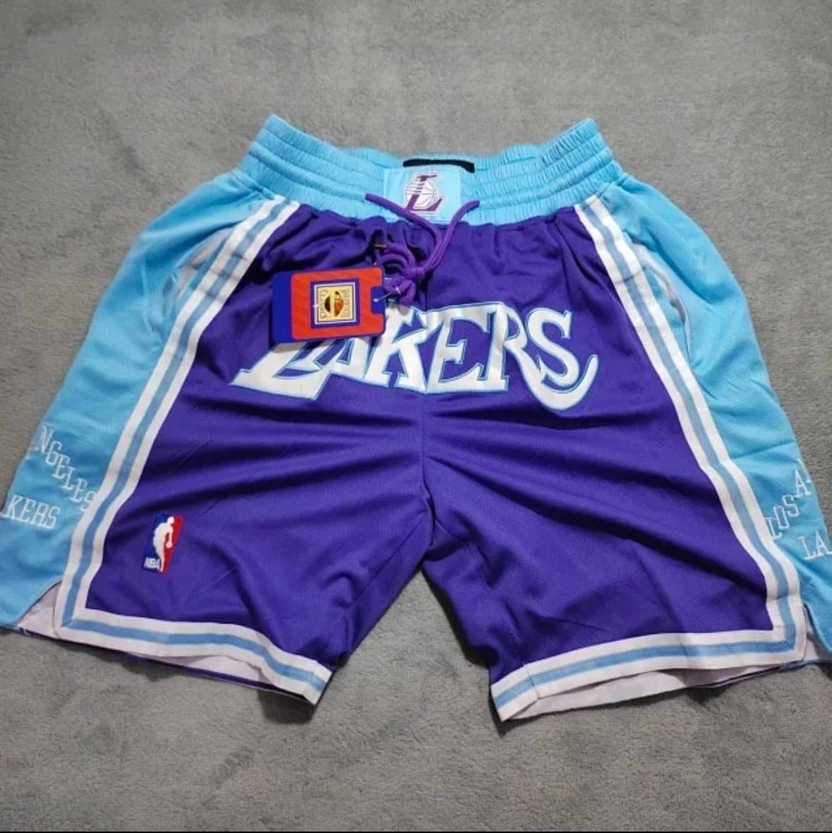 NBA Lakers Basketball Shorts Purple/Blue