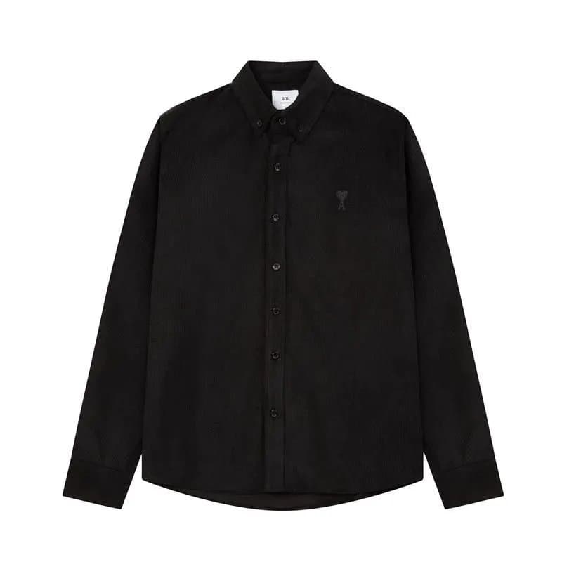 Amiri Button-Up Shirt Heart Logo — B27