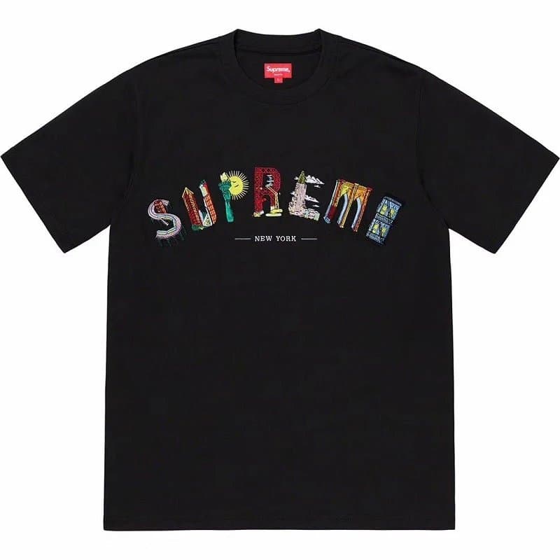 Supreme T-Shirt Sheep in Box Print — B104全刺绣 黑色