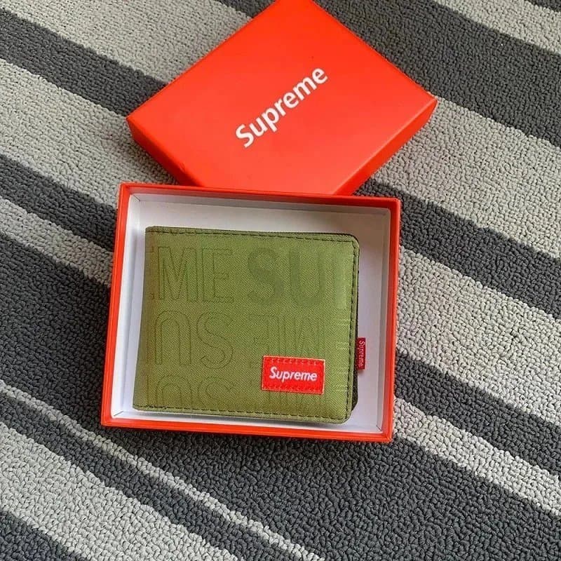 Supreme Box Logo Wallet Olive Green