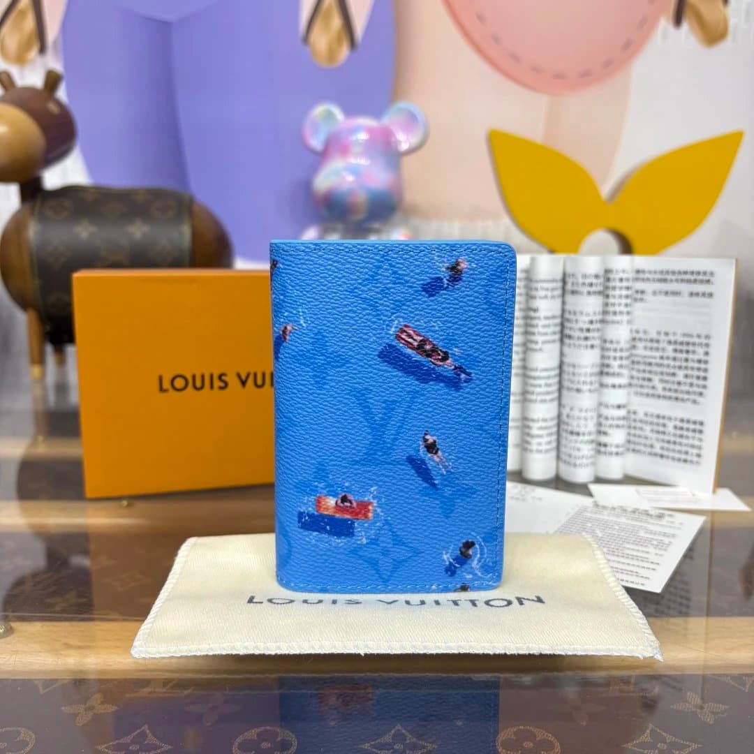 Louis Vuitton Compact Wallet Swimming Print