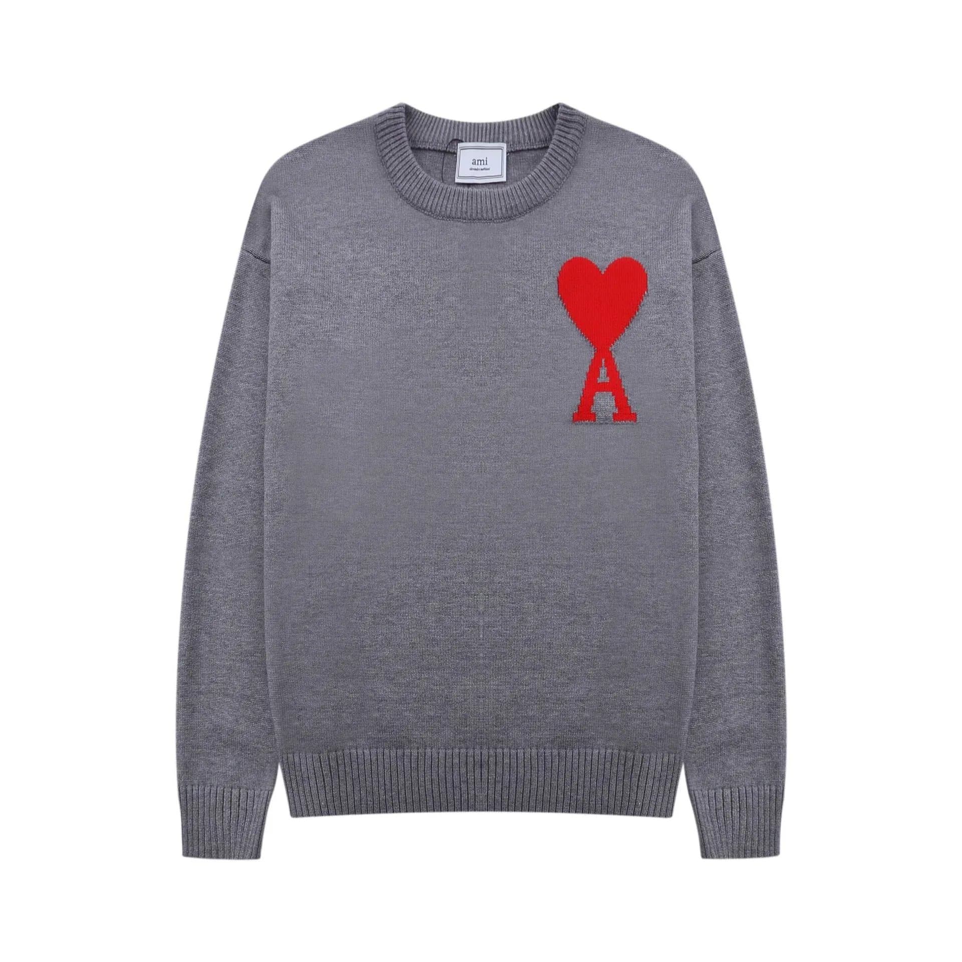 AMI Paris Knit Sweater Heart Logo