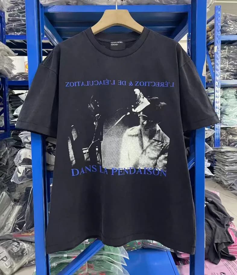 Palace Long Sleeve Tee Teen Just Wanted Love Print — E3663 washed black