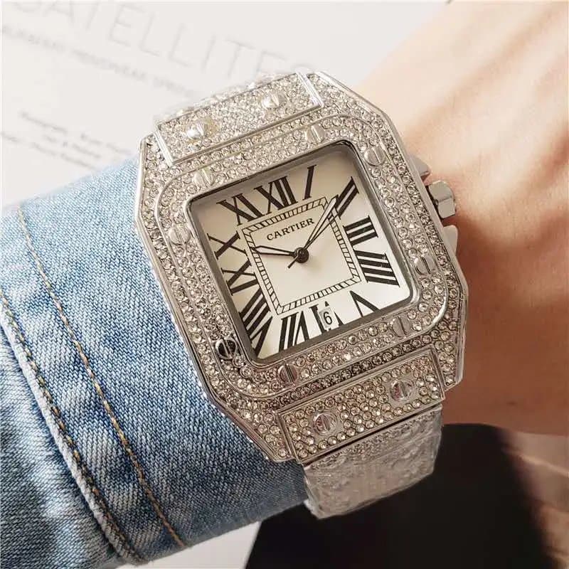 Santos de Cartier Full Pave Diamond