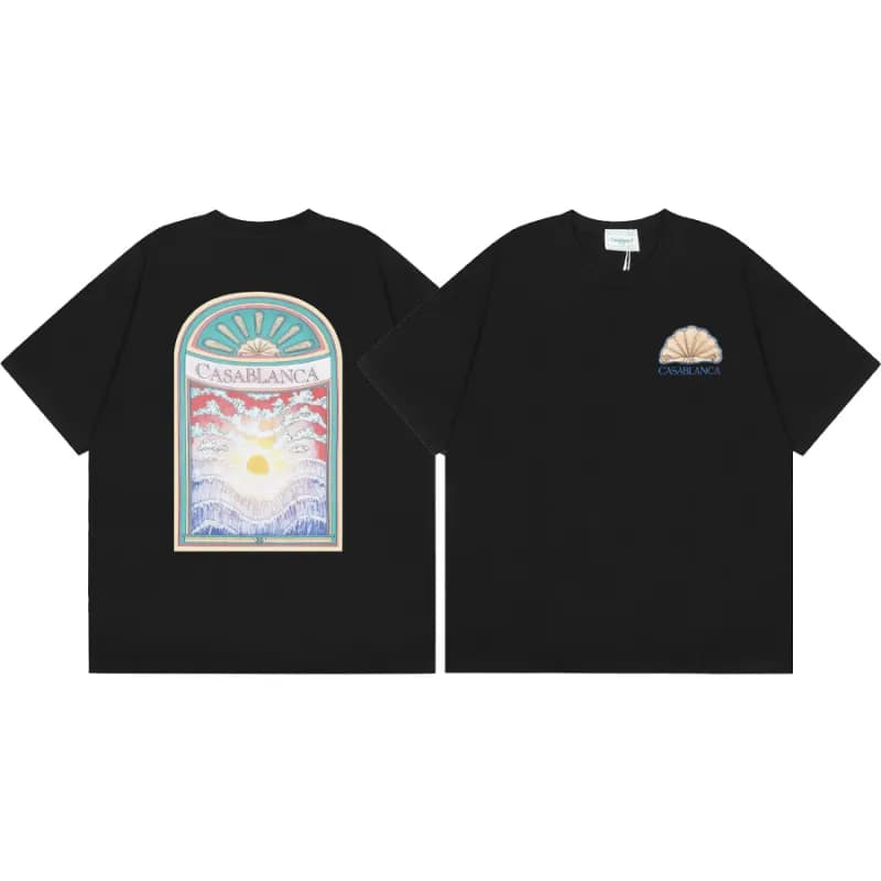 Casablanca Graphic T-Shirt Sunset Arch Print