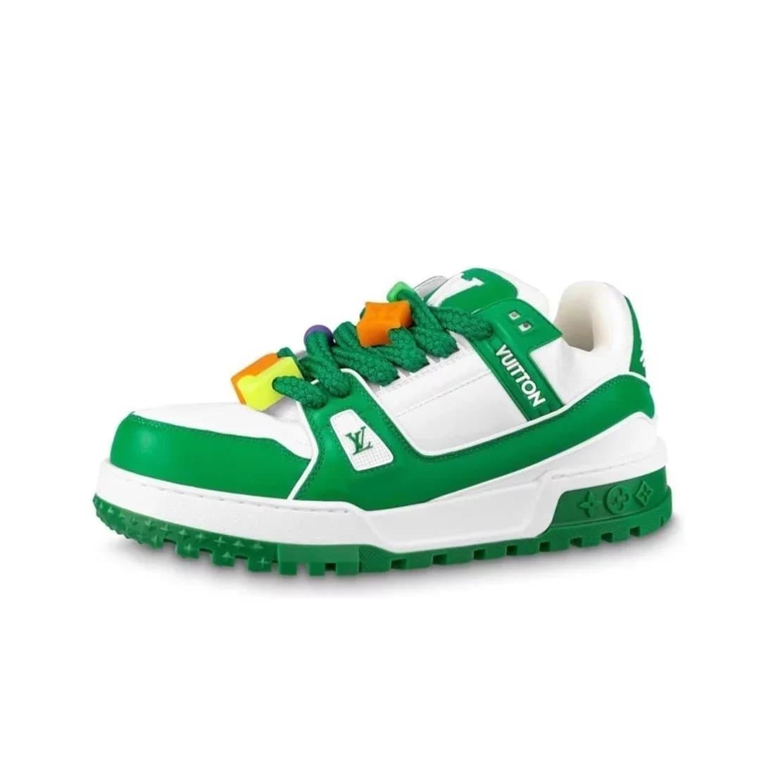 Louis Vuitton LV Trainer Monogram — A+版 1v 白绿胖丁