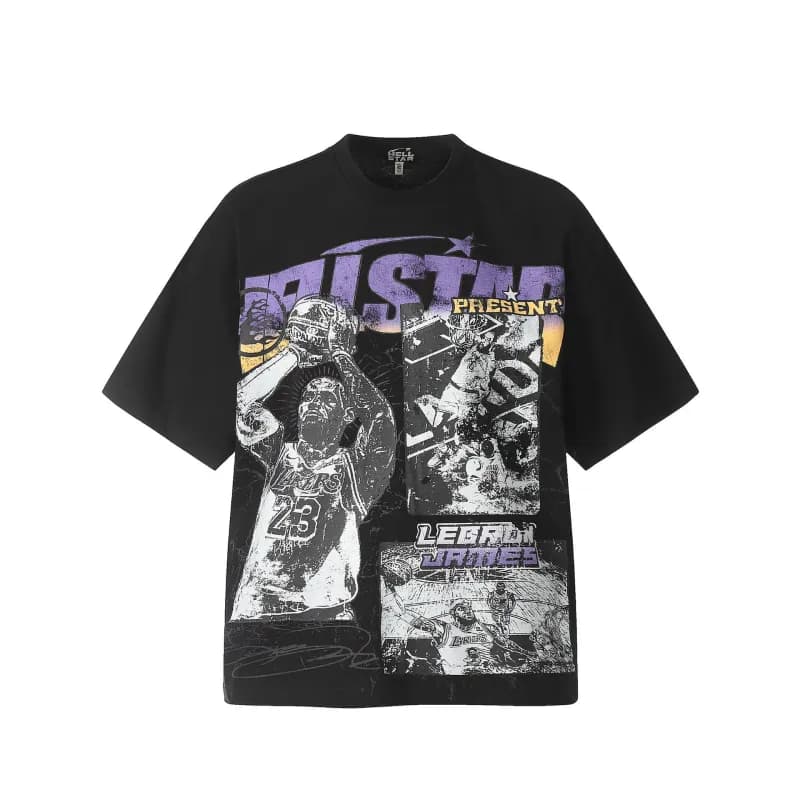 Hellstar Ribcage Tee Skeleton Print — HE709黑色
