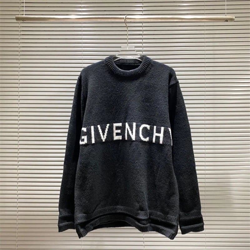Givenchy Logo Knit Sweater Bold Logo