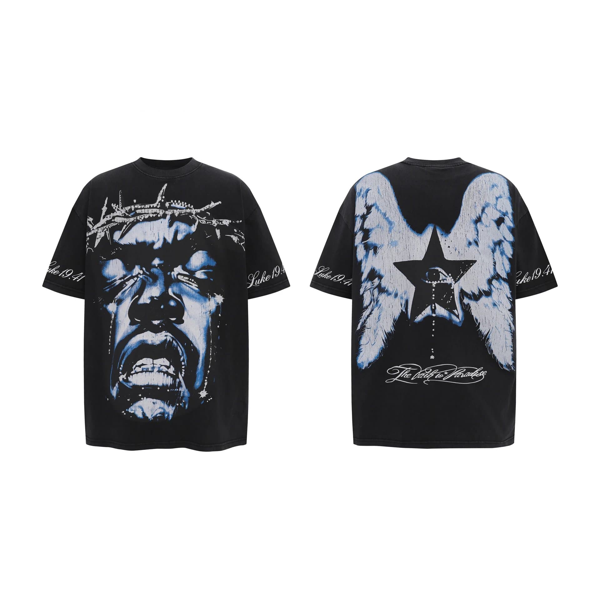 Hellstar Graphic Tee Flame Logo — H685黑色