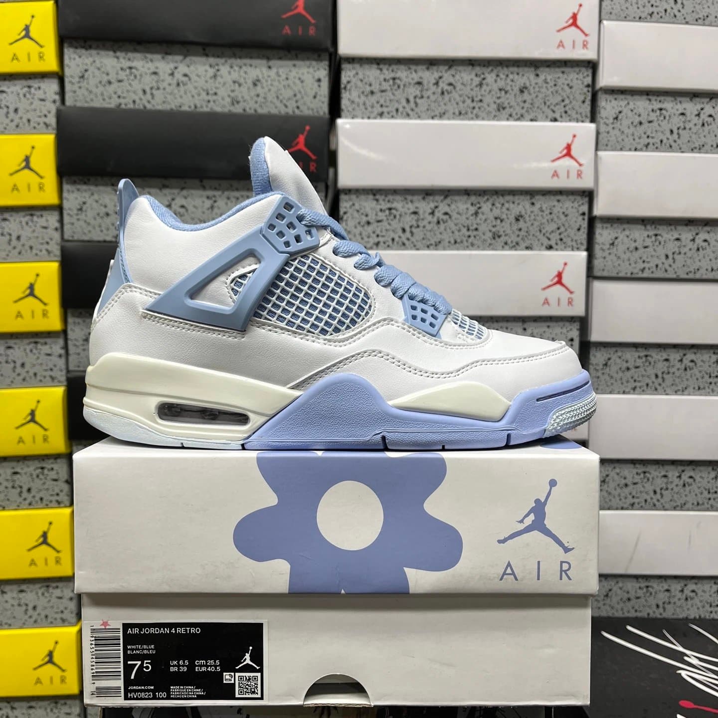 Air Jordan 4 Retro White/Blue