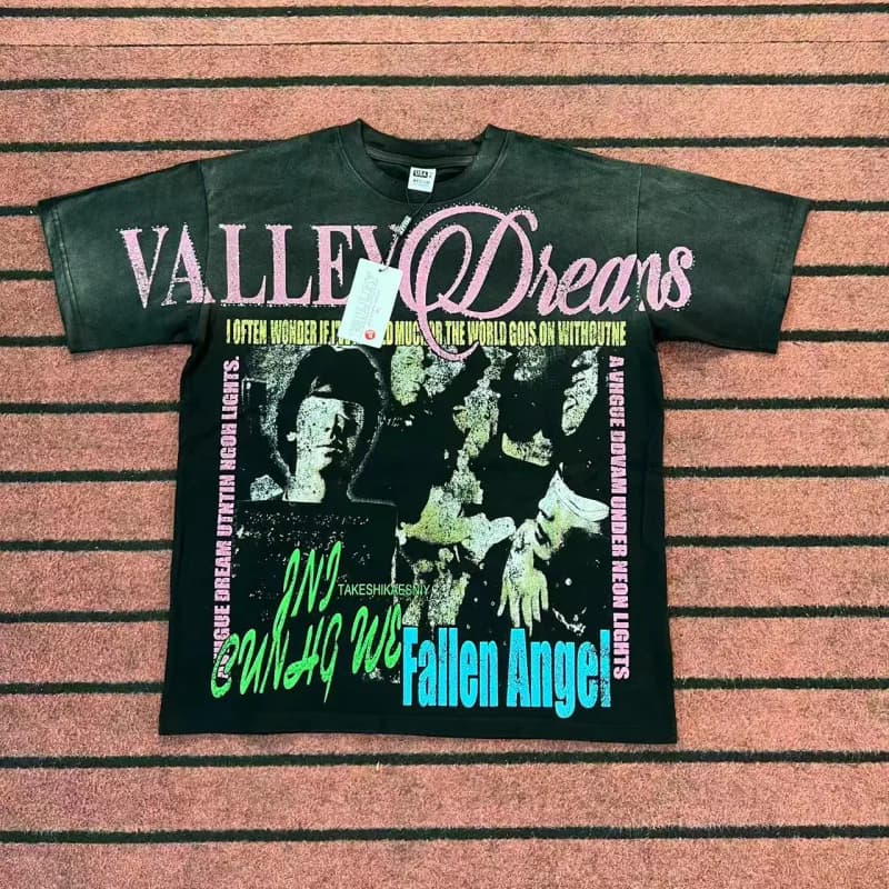 Saint Laurent Graphic T-Shirt Wesley Dreams Print — Z91