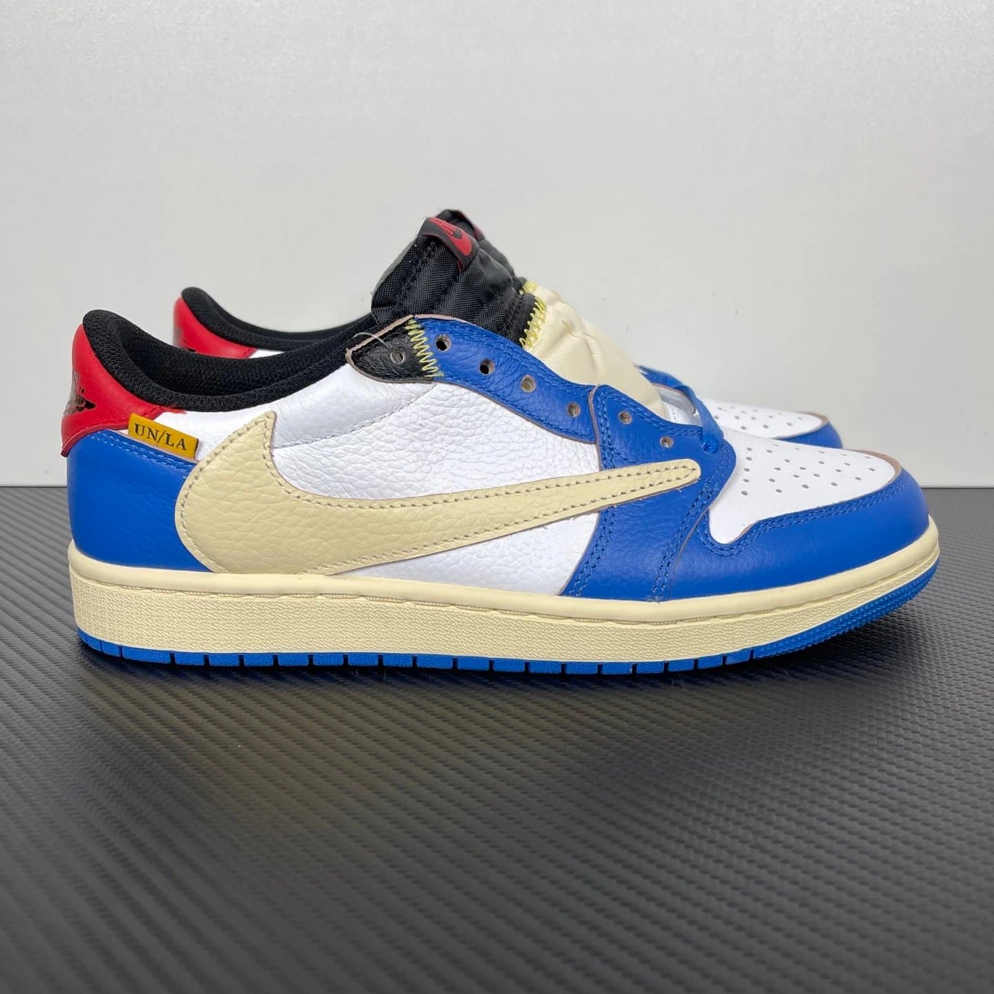 Nike × Travis Scott Air Force 1 Low Cactus Jack — AJ1低帮UND倒钩白蓝DM7866-111 · FF版本