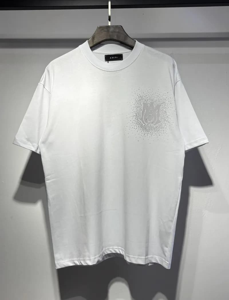Amiri Short-Sleeve Shirt Distressed Plaid — 692 white