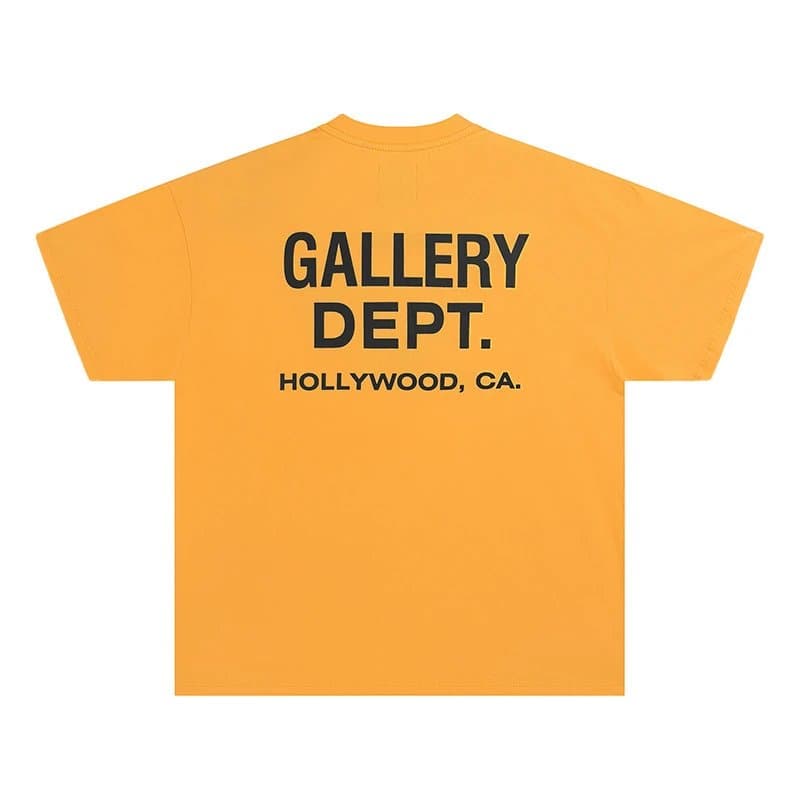 Graphic Tee Gallery Dept. Back Print — 991# Yellow