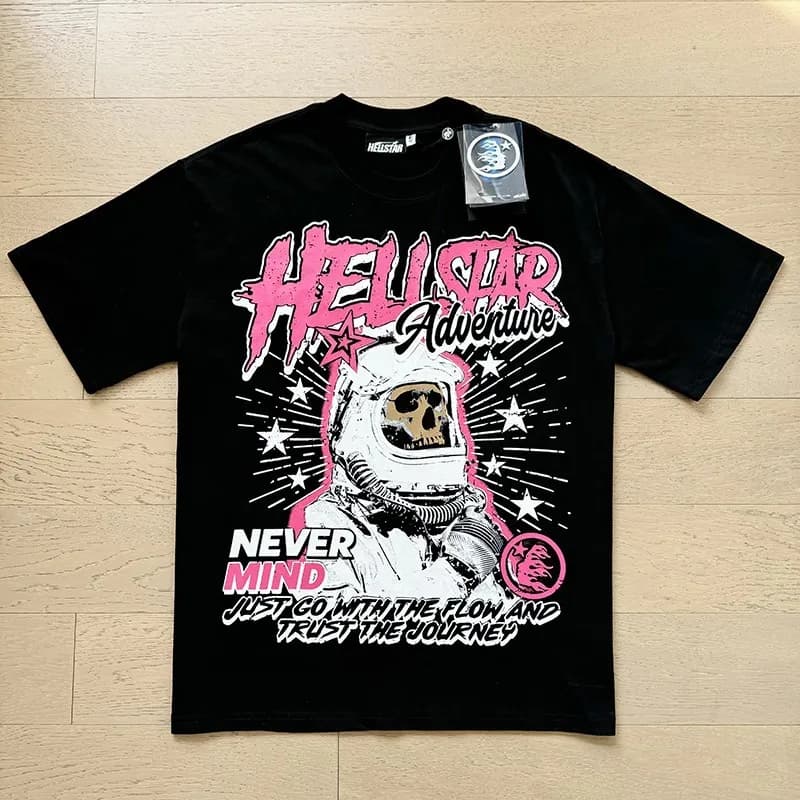 Hellstar Graphic Tee Flame Logo — 5605  黑色