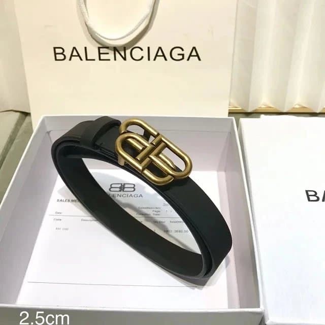 Balenciaga BB Belt Gold Buckle