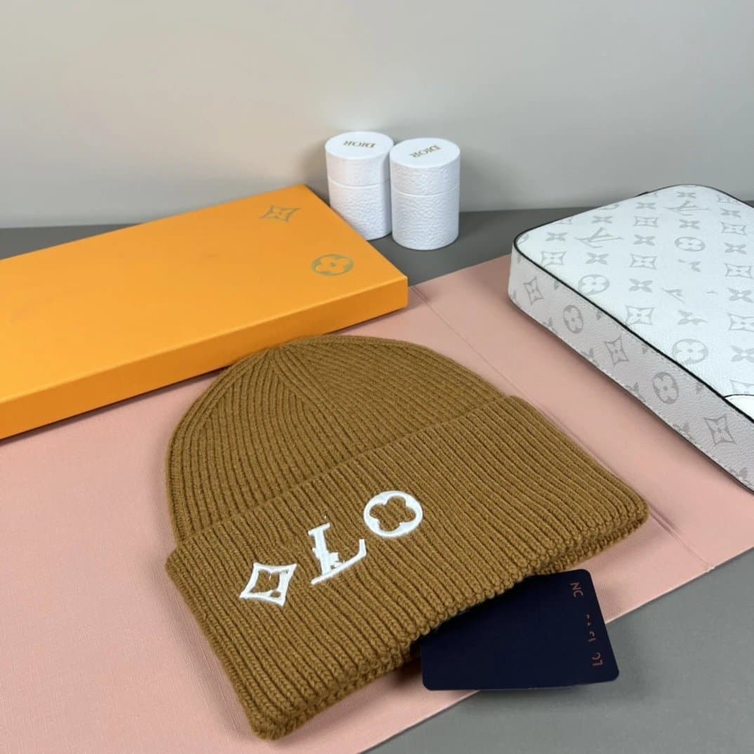 Louis Vuitton Knit Beanie Monogram Embroidery