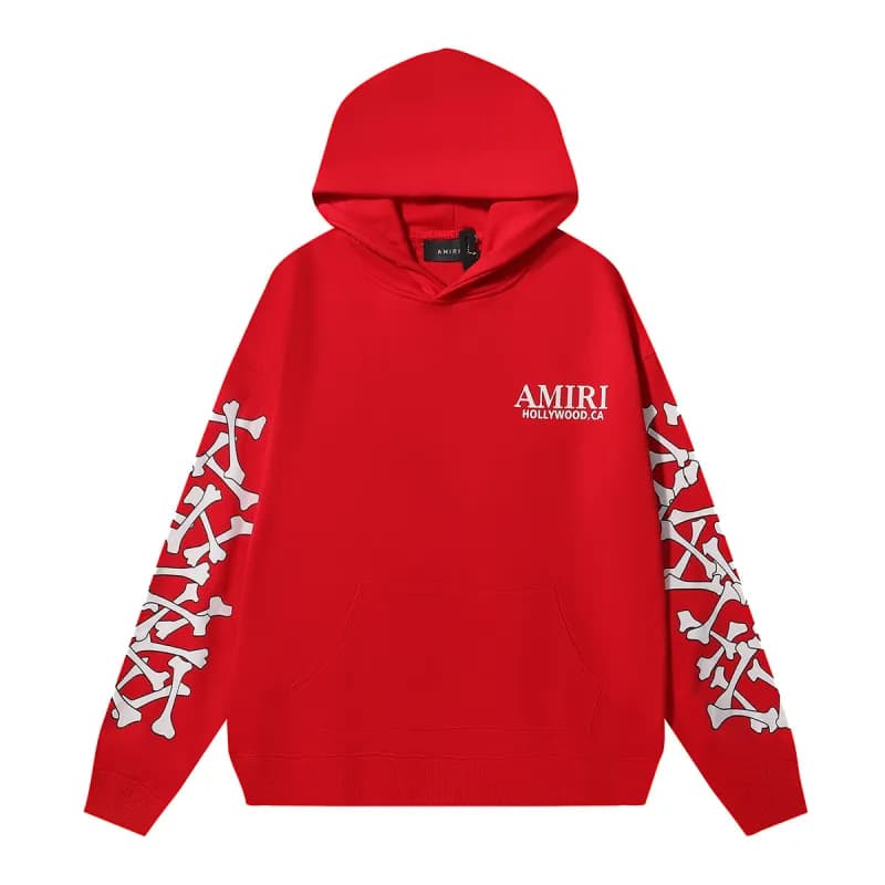 Amiri Hooded Sweatshirt Bone Print