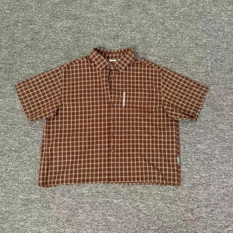 Amiri Short-Sleeve Shirt Grid Check