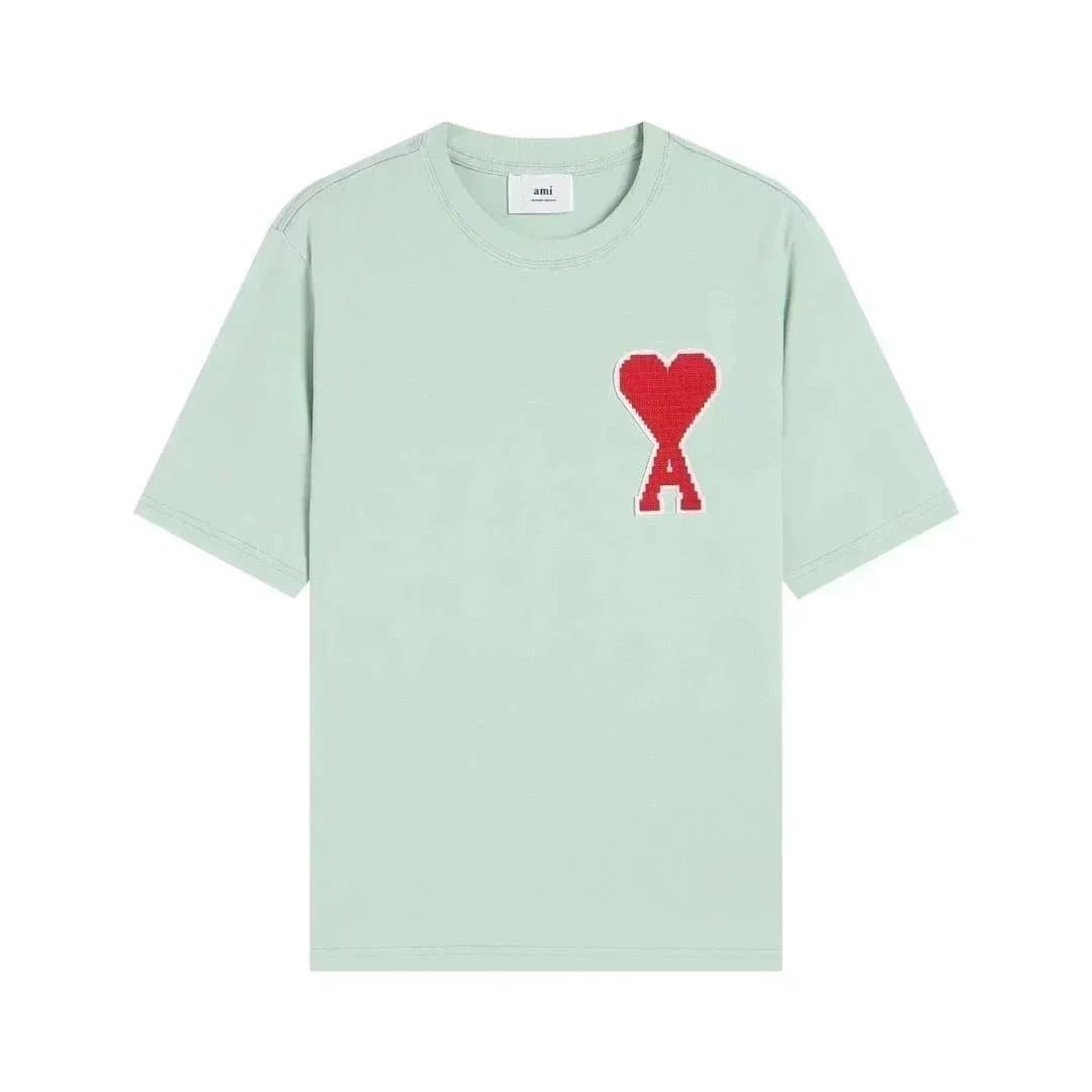 AMI Paris Classic T-Shirt Solid White — 010120008