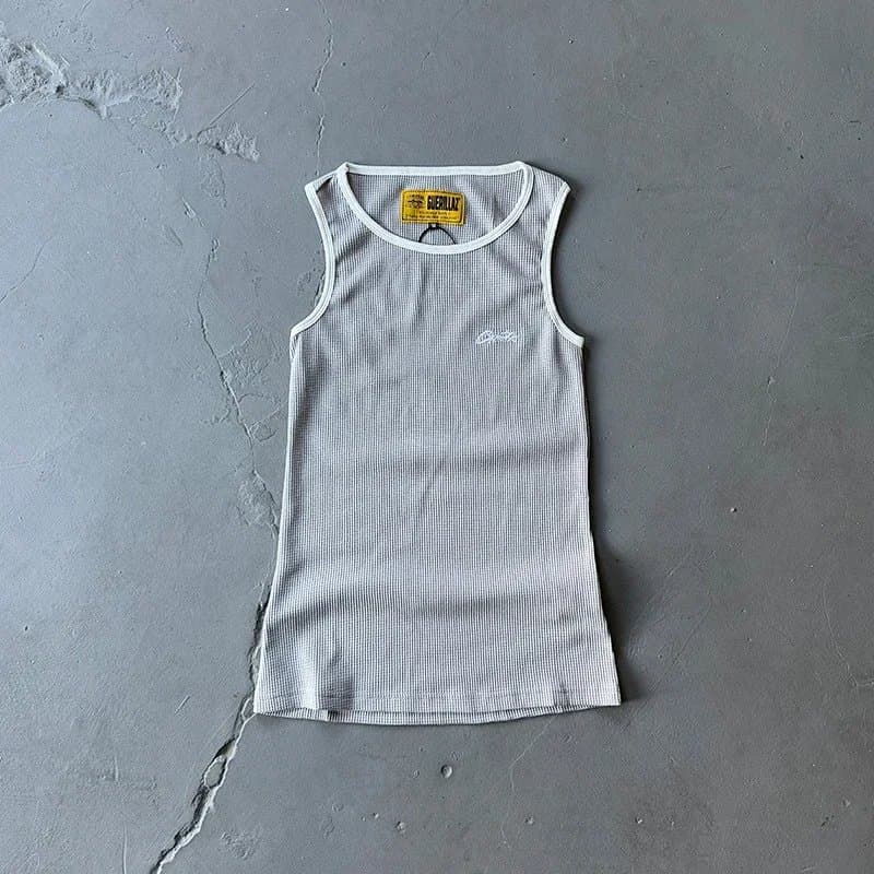 Chrome Hearts Ribbed Tank Top White Trim