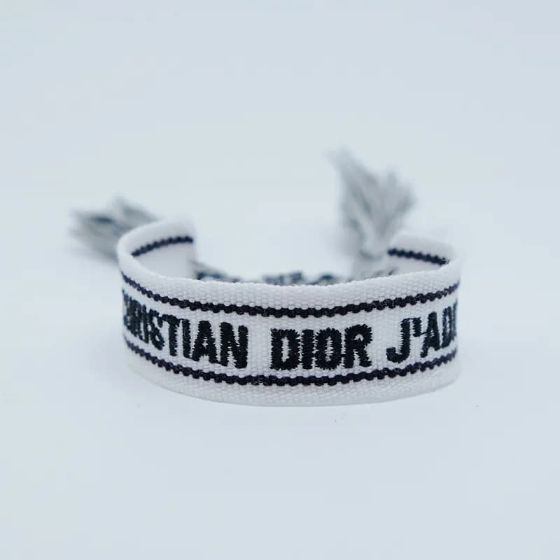 Dior J'ADIOR Woven Bracelet Logo Tape