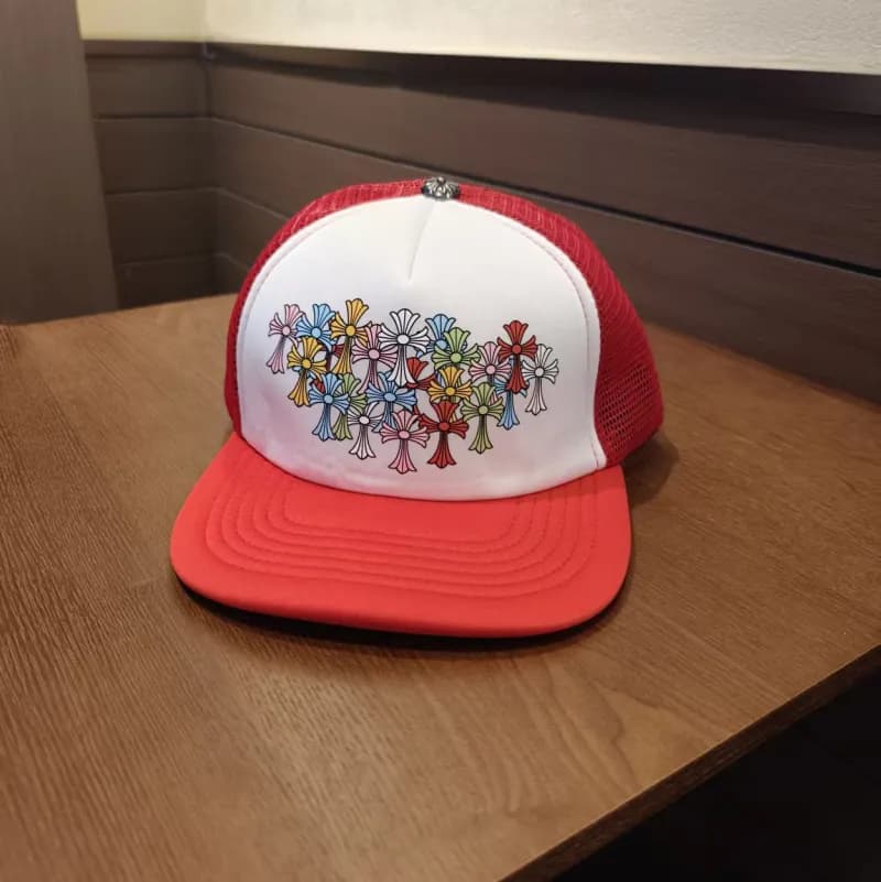 Chrome Hearts Trucker Hat Multi-Color Cross Floral
