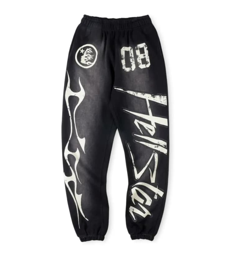Joggers Hellstar Logo Print — 13 sweatpants