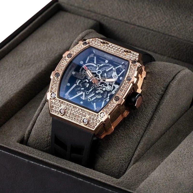 Richard Mille Skeleton Watch Crystal-Encrusted — 08
