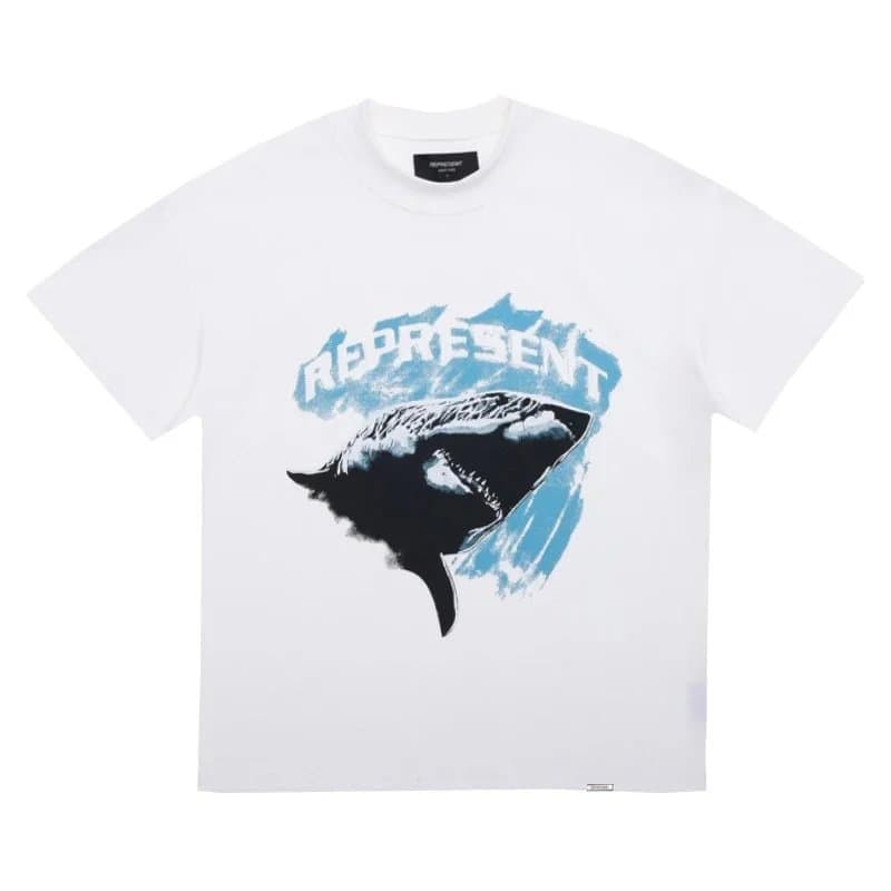 Represent Graphic Tee Shark Print