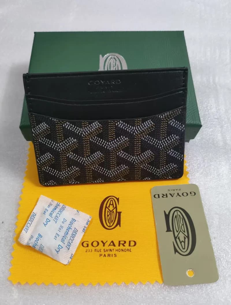 Goyard Card Holder Goyardine Canvas