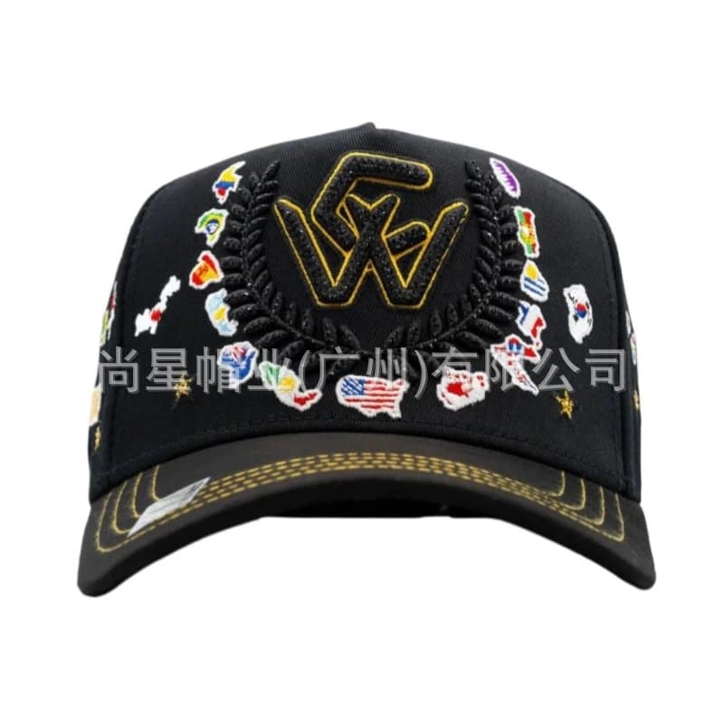 Travis Scott Snapback Cap World Flag Embroidery