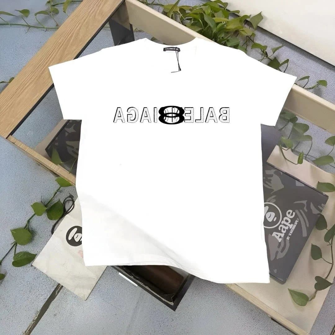 Balenciaga Logo T-Shirt Inverted Logo
