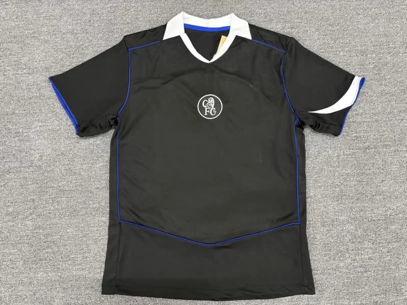 Chelsea FC Training Jersey Black with Blue Trim