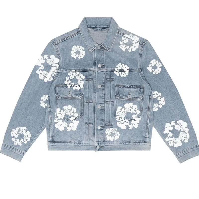 Gucci Denim Jacket Floral Print