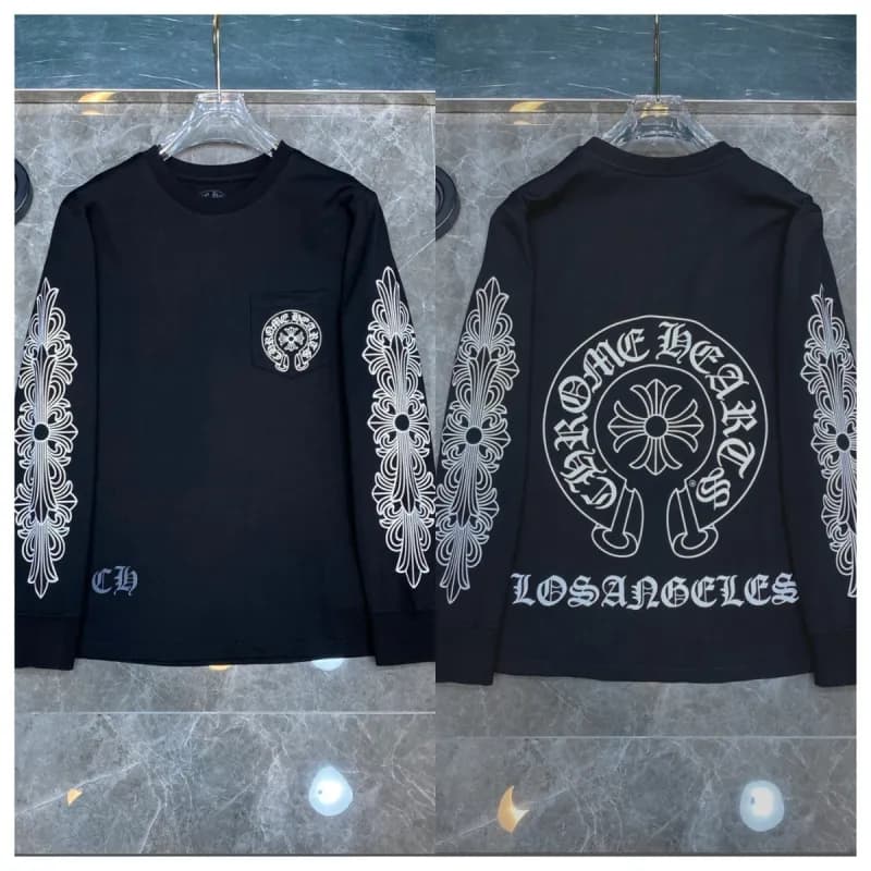 Chrome Hearts Long Sleeve Tee Los Angeles Cross Print