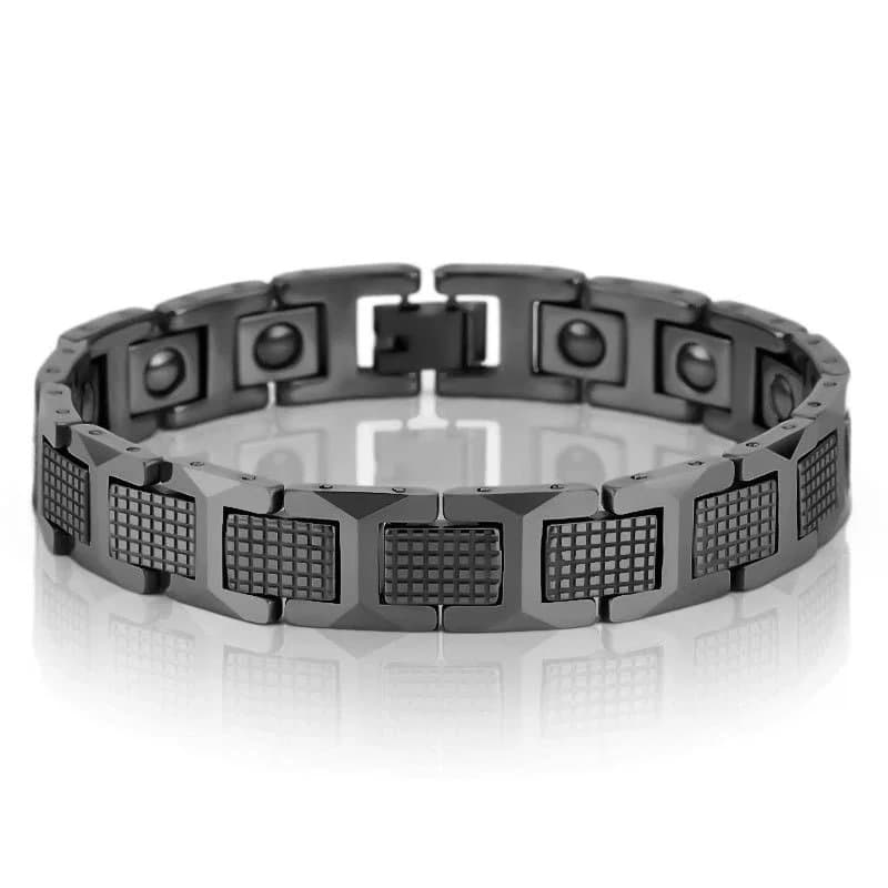 Chrome Hearts Ring Cross & Script Engraved — 黑色色（黑胆石