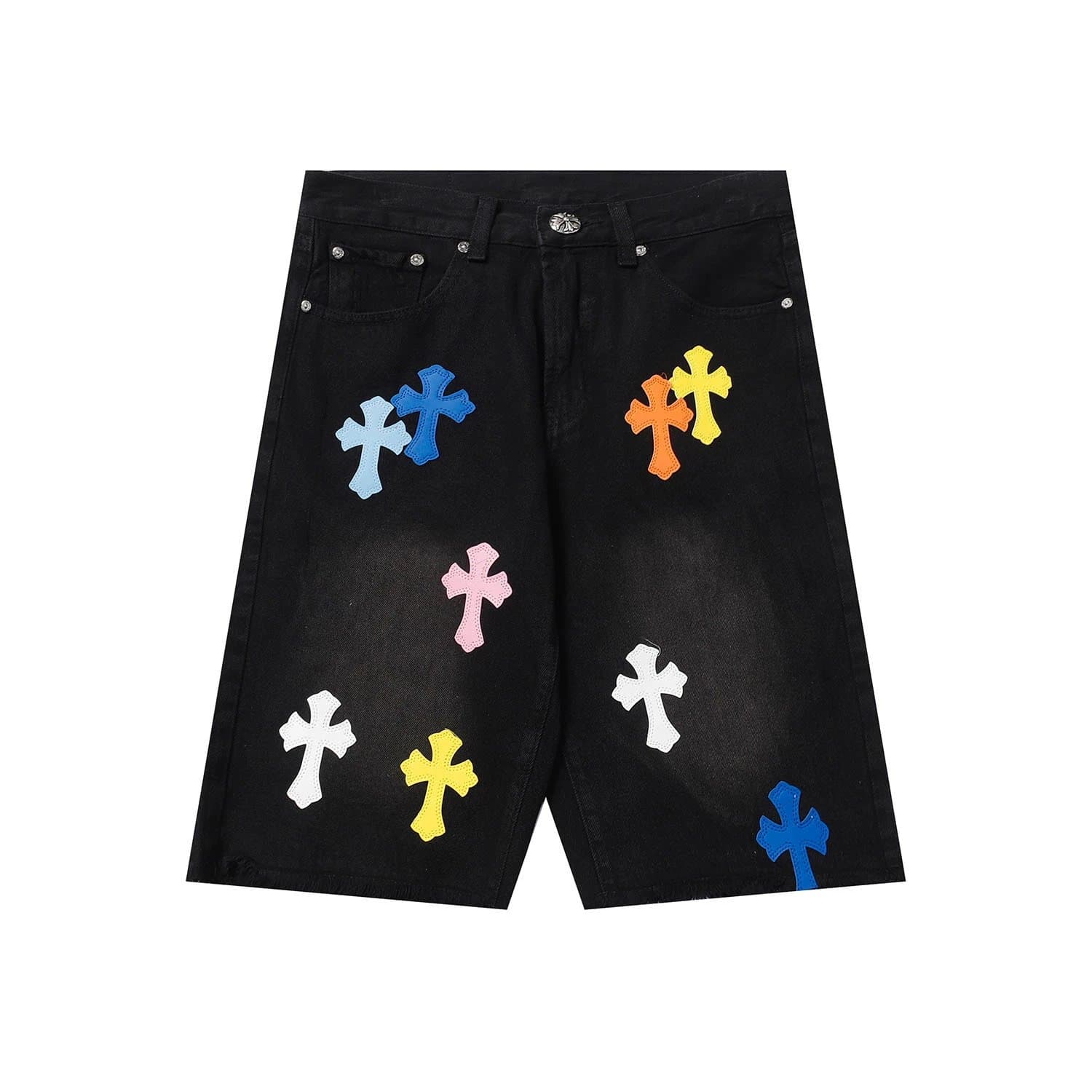 Chrome Hearts Logo-Print Shorts White Script — 黑色OF9922